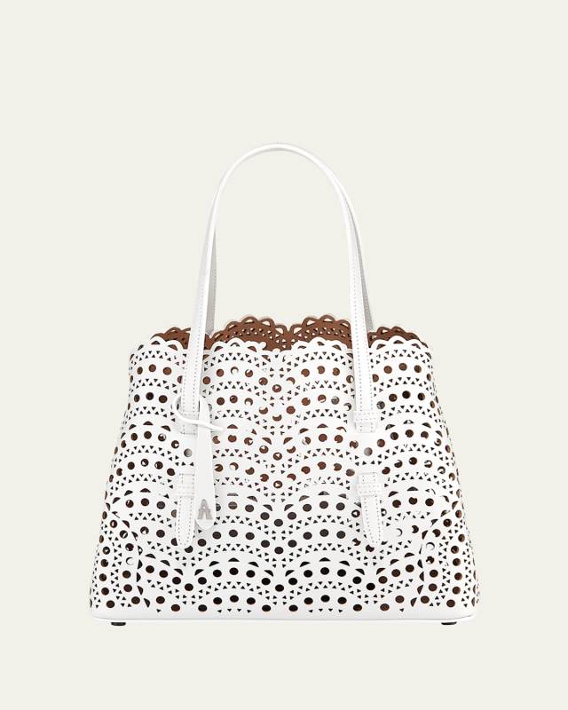 Mina 25 Tote Bag in Vienne Wave Perforated Leather